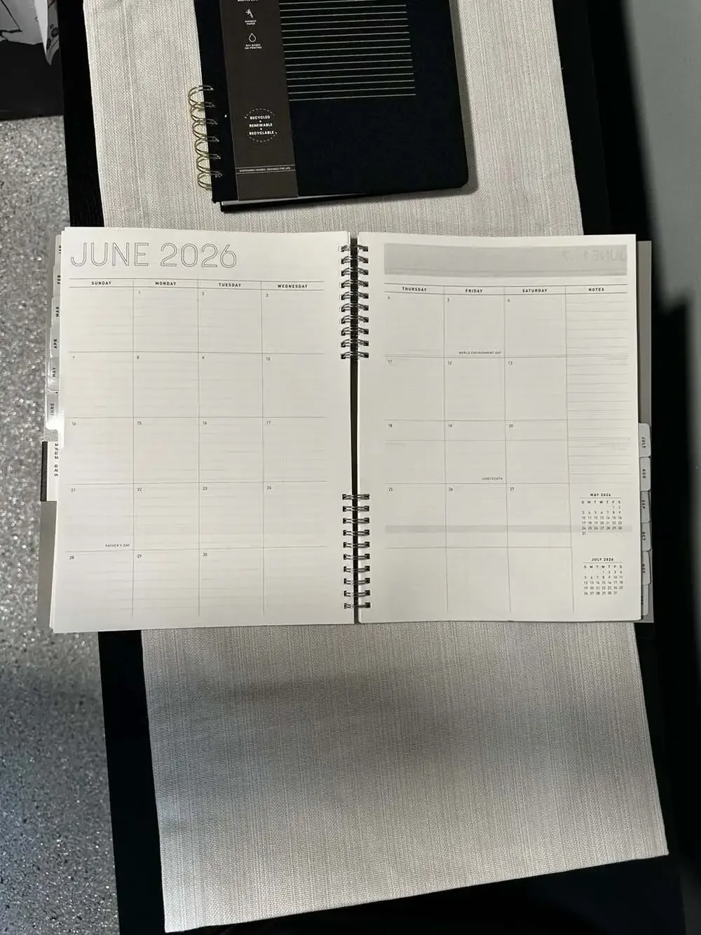 Altitude Split Wire Weekly/Monthly 2026 Planner and notebook